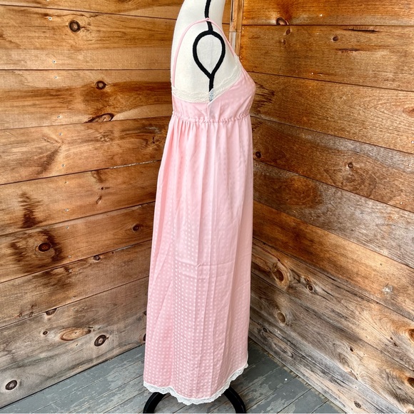 Vintage Eighties Pale Pink Givenchy Negligee Spaghetti Straps Lace Trim - Picture 7 of 13
